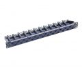 Patch Panel 1U com 24 portas RJ45 UTP - CAT-6 Modular Preto. PN R812473 